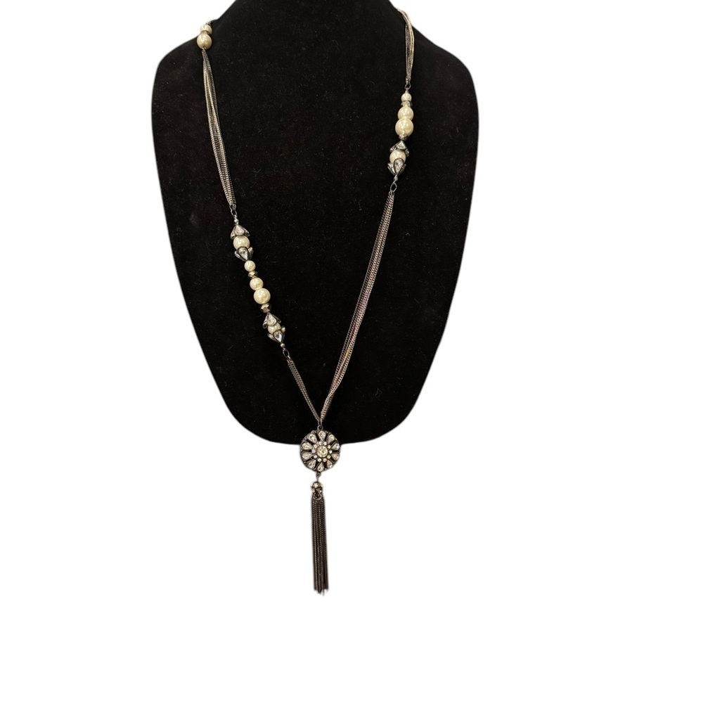 Elegant Gold And Silver Necklace